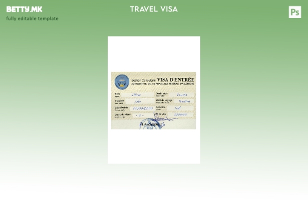 Модерен стил шаблон за патна виза за Република Мали